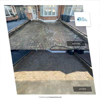 Driveway Clean using honda 21 ltr/min