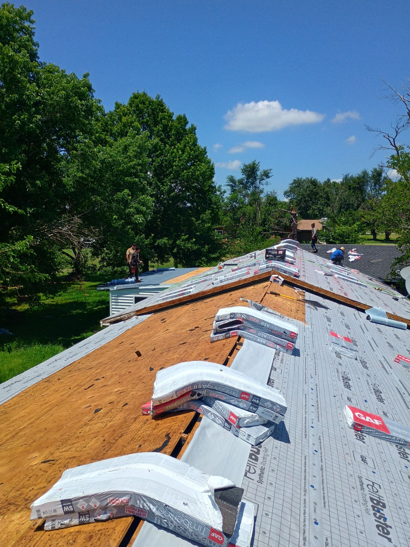 Storm Damage Restoration and Complete Roof Replacement in Pauls Valley by BANA Roofing and Solar Supply