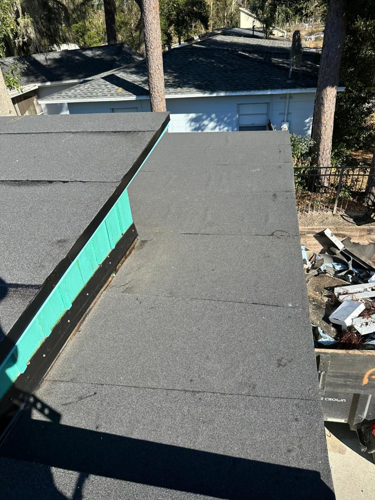 Flat Roof Renovation Due to Water Accumulation by urban green energy llc