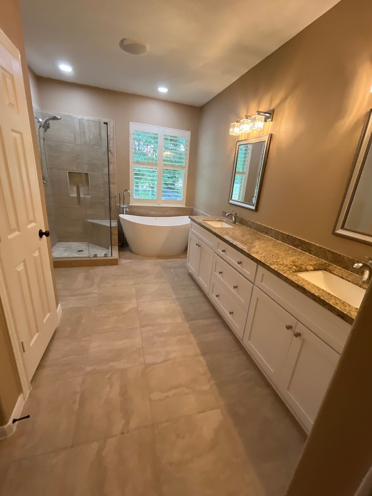 Bathroom Remodel using Water mitigation equipment by L&T General Contractors and Restoration INC