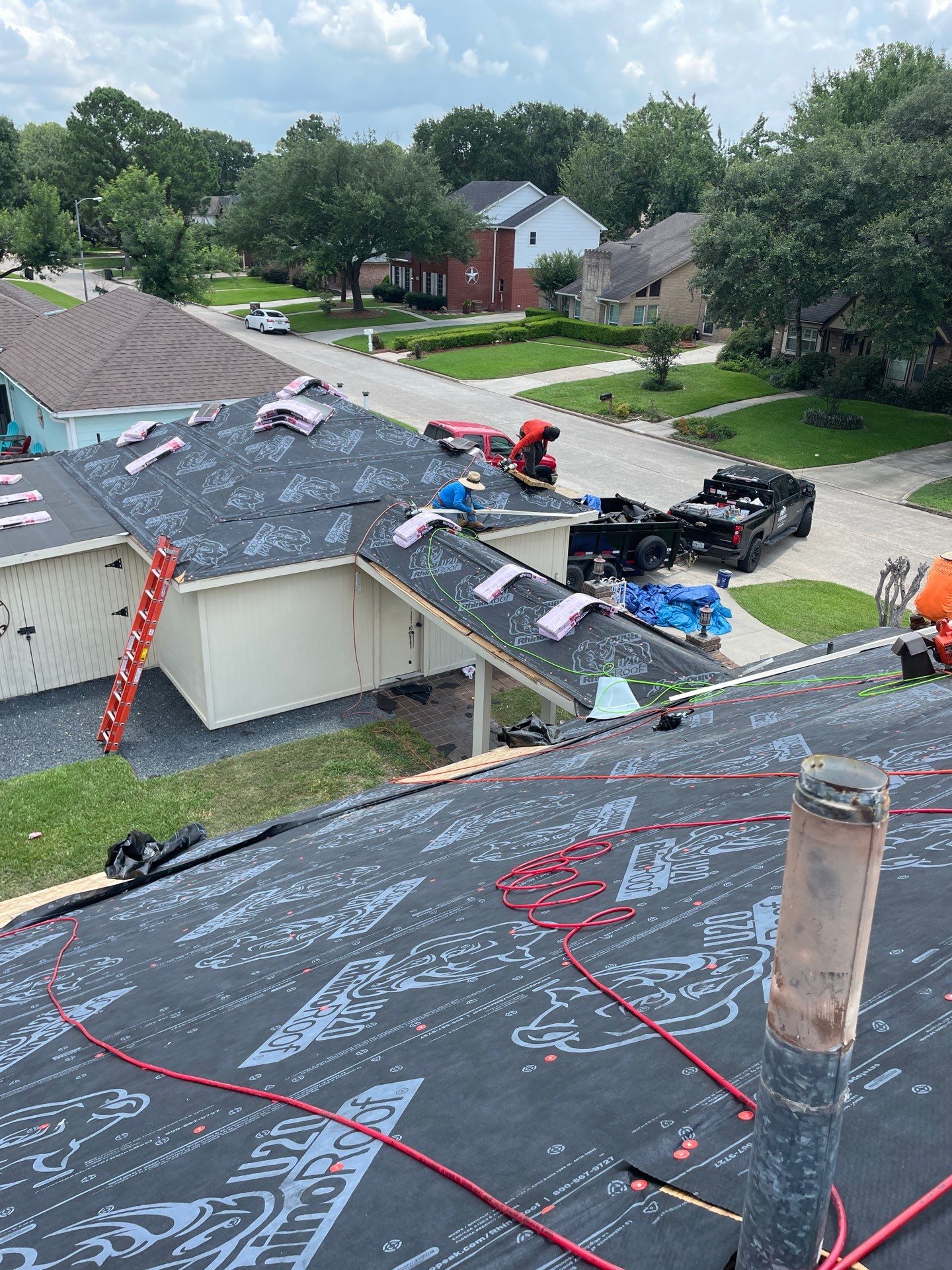 Residential Roofing Installation using Owen's Corning Duration (Lifetime) Shingles by Roof Repair Company