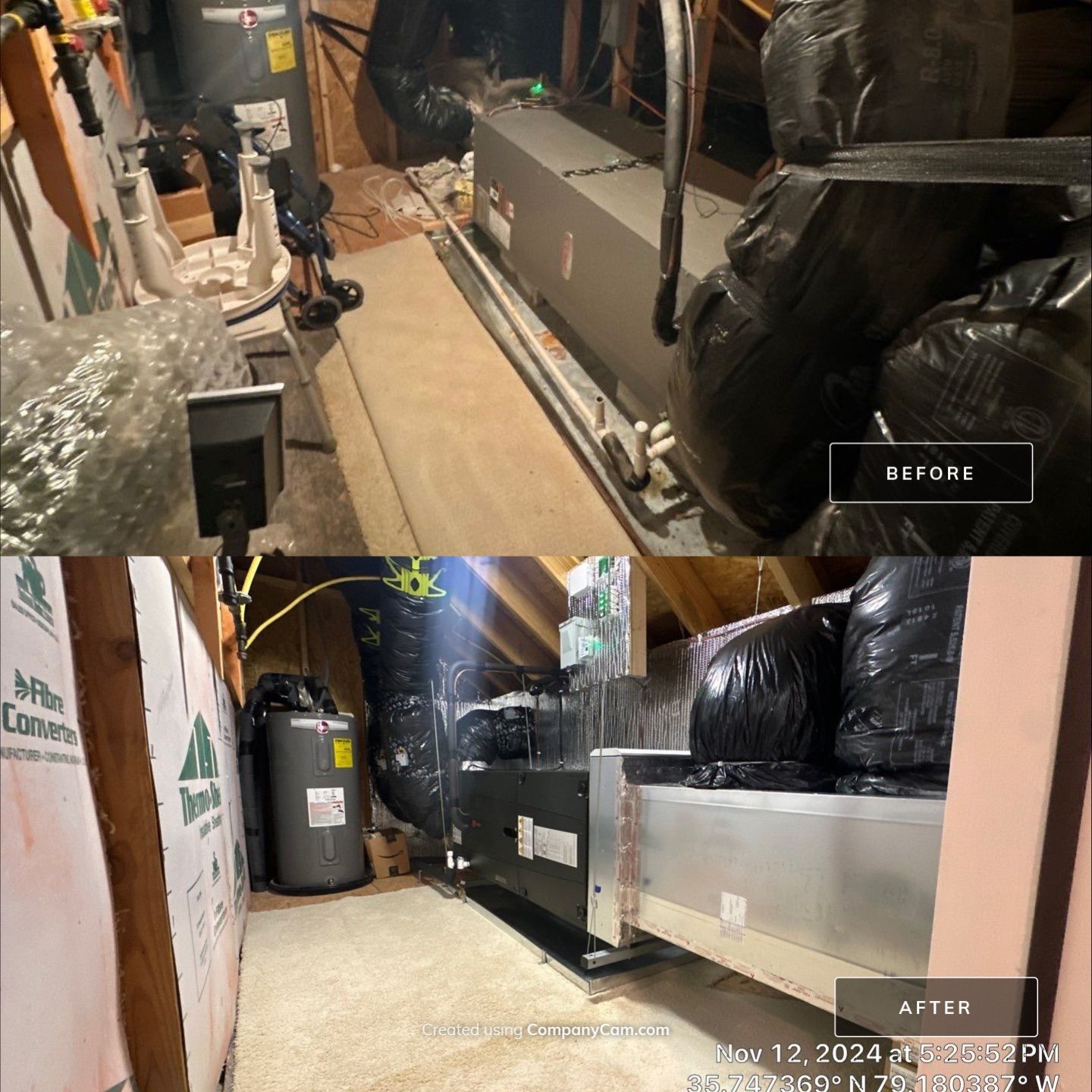 Trane XV20i Split Heat Pump Install  by Nick's Mechanical LLC.