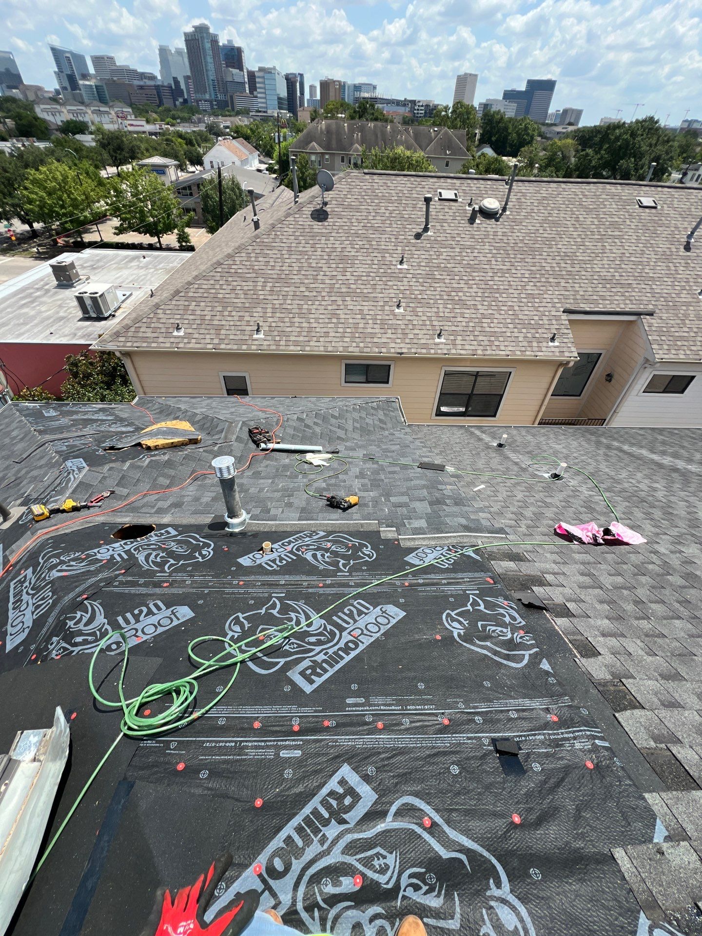 Residential Roofing Installation using Owen's Corning Duration (Lifetime) Shingles by Roof Repair Company