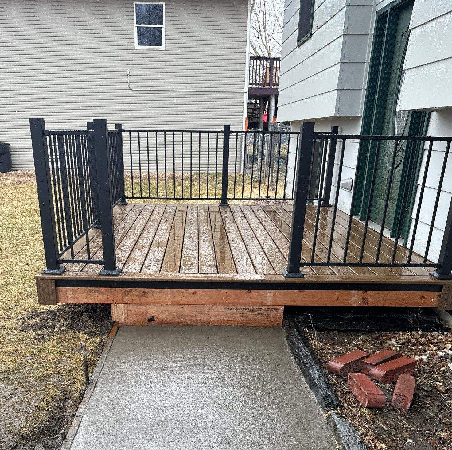 Deck Installation using Trex by Weather-Tite Exteriors LLC