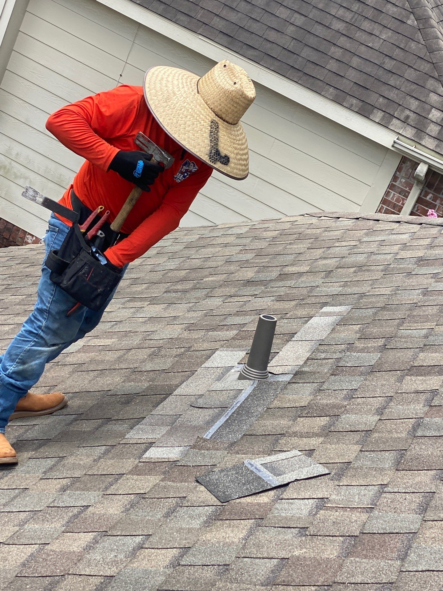 Hail Damage using Owen's Corning Duration (Lifetime) Shingles by Roof Repair Company