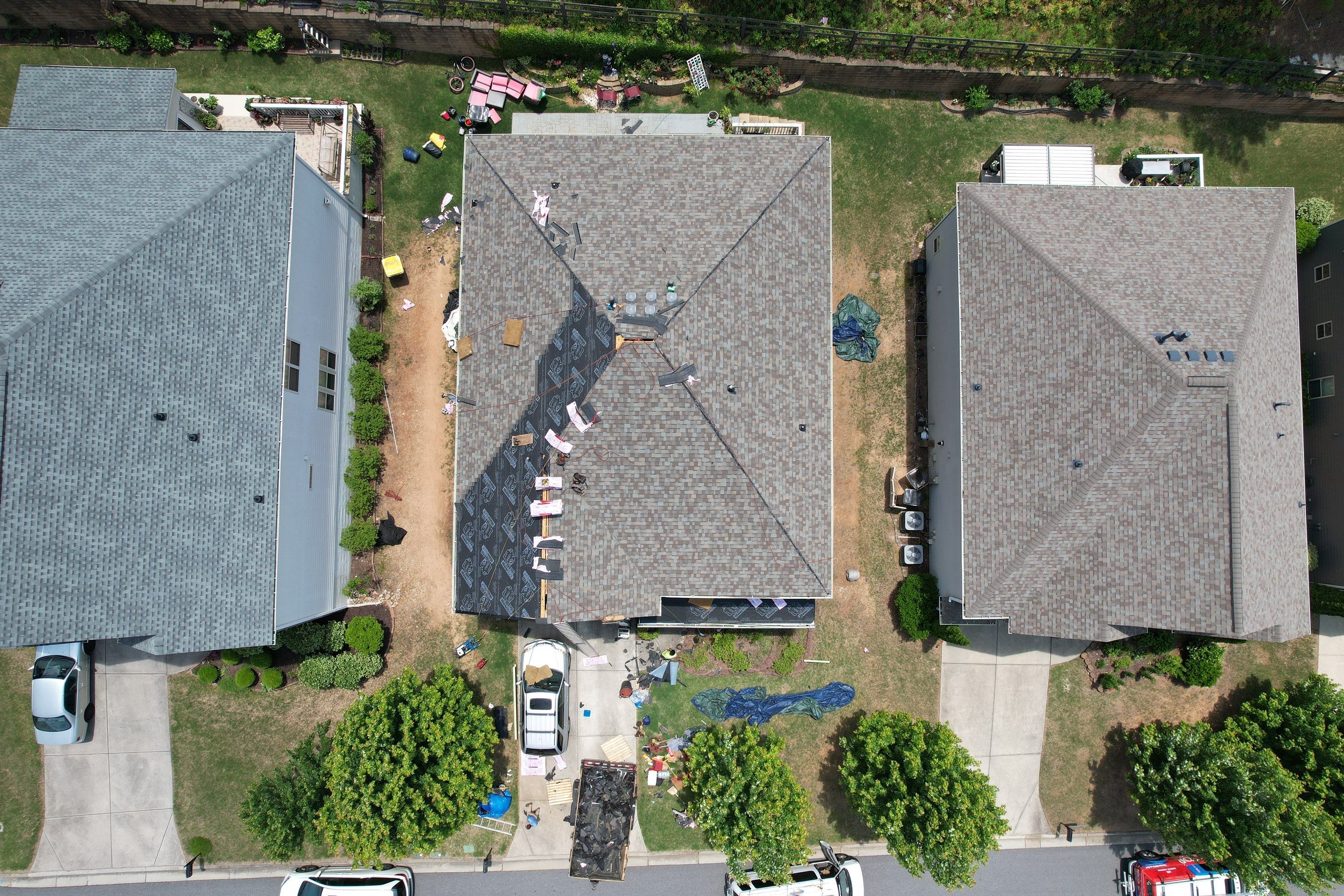 Residential Roofing Installation using Owens Corning by Inspector Roofing and Restoration