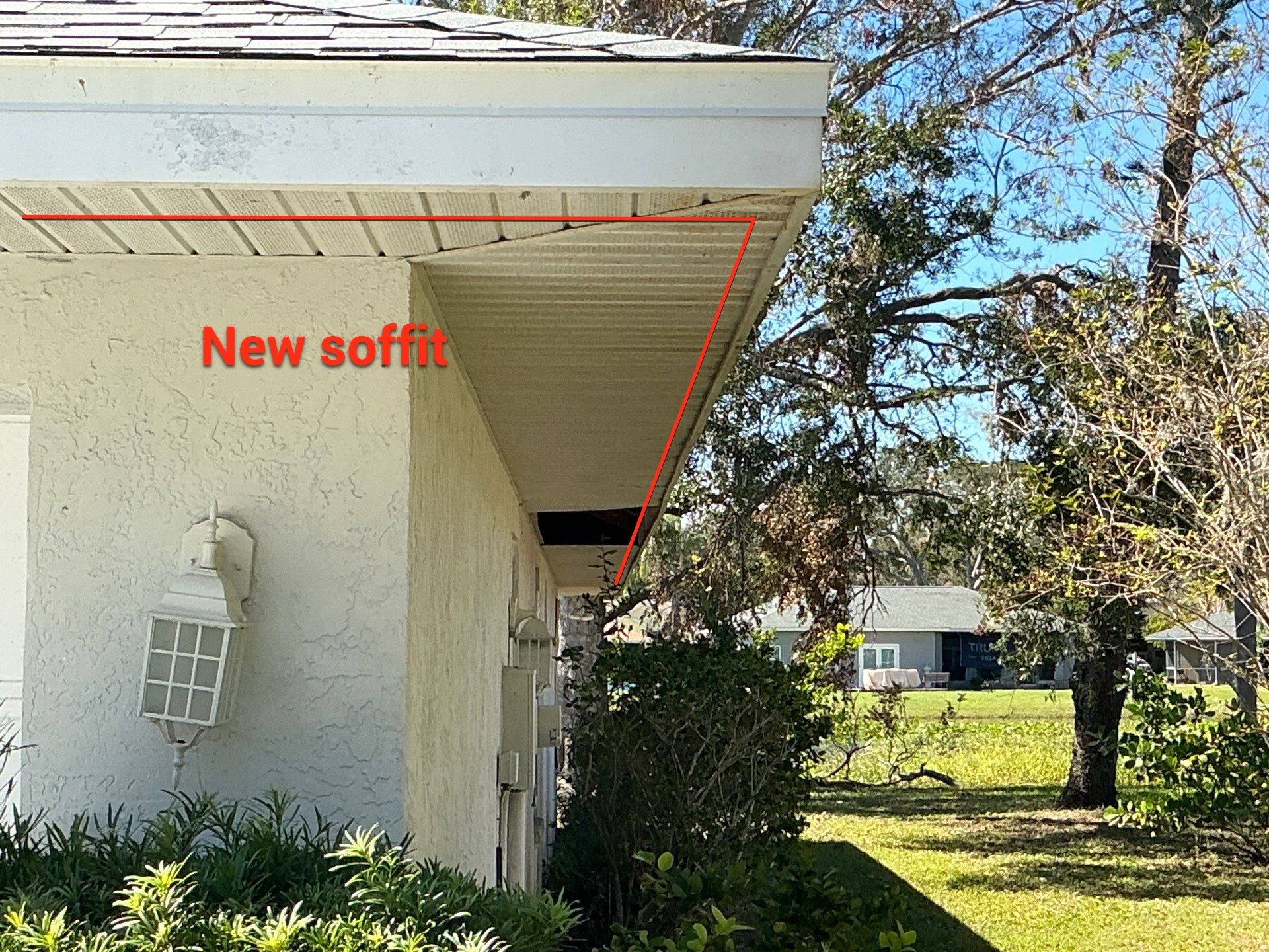 Install Vinyl Soffit in Sarasota FL by Gutter Professors