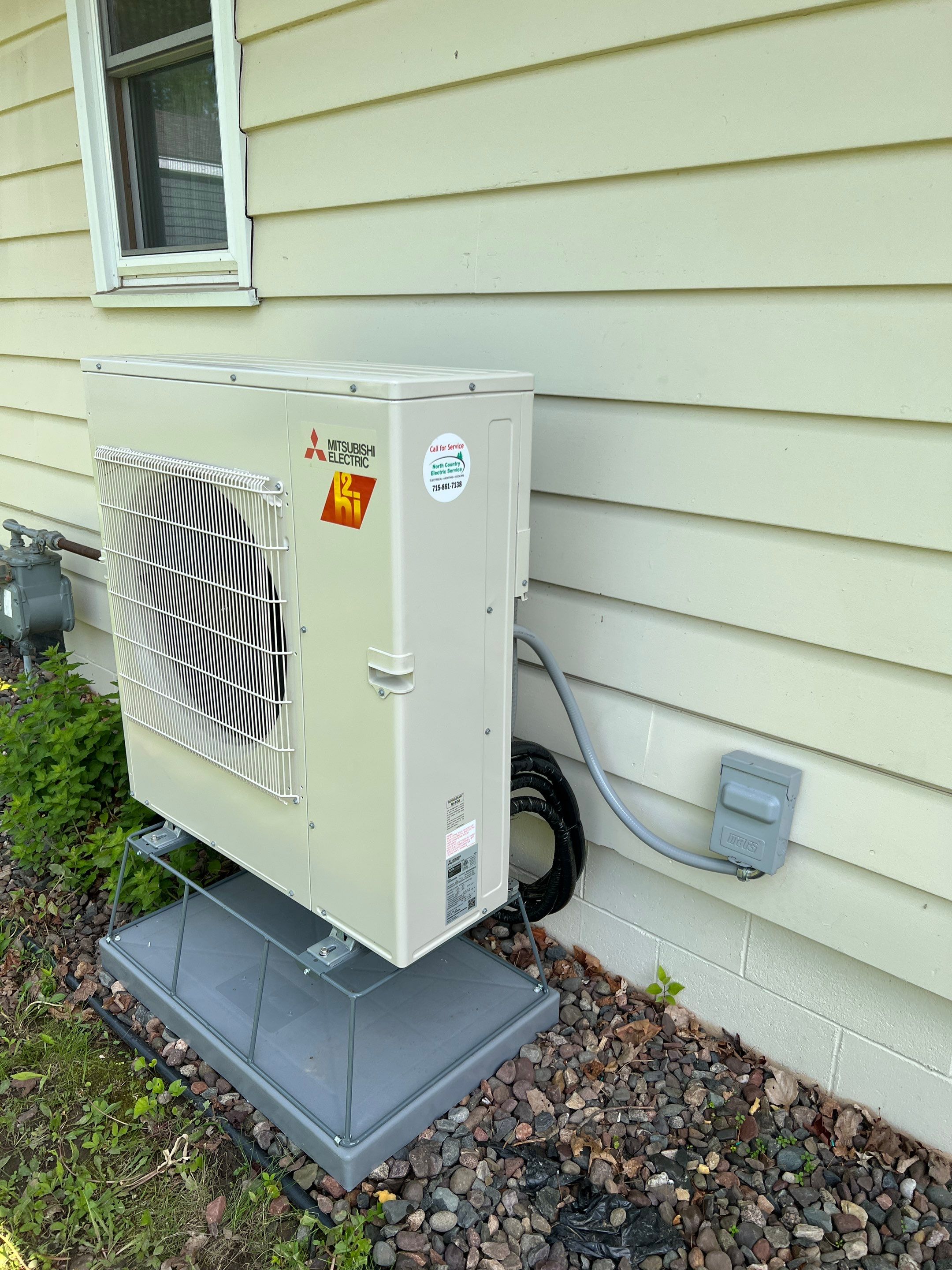 Mitsubishi Electric Multi-Zone Heat Pump Installation in Cadott by North Country Electric Service, LLC