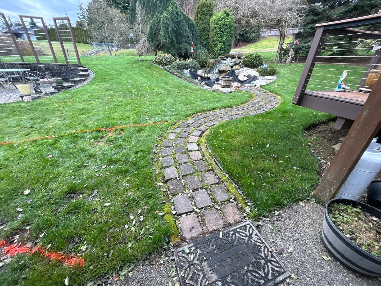Wayne | Concrete patio & Walkway by Jireh Asphalt & Concrete Inc 