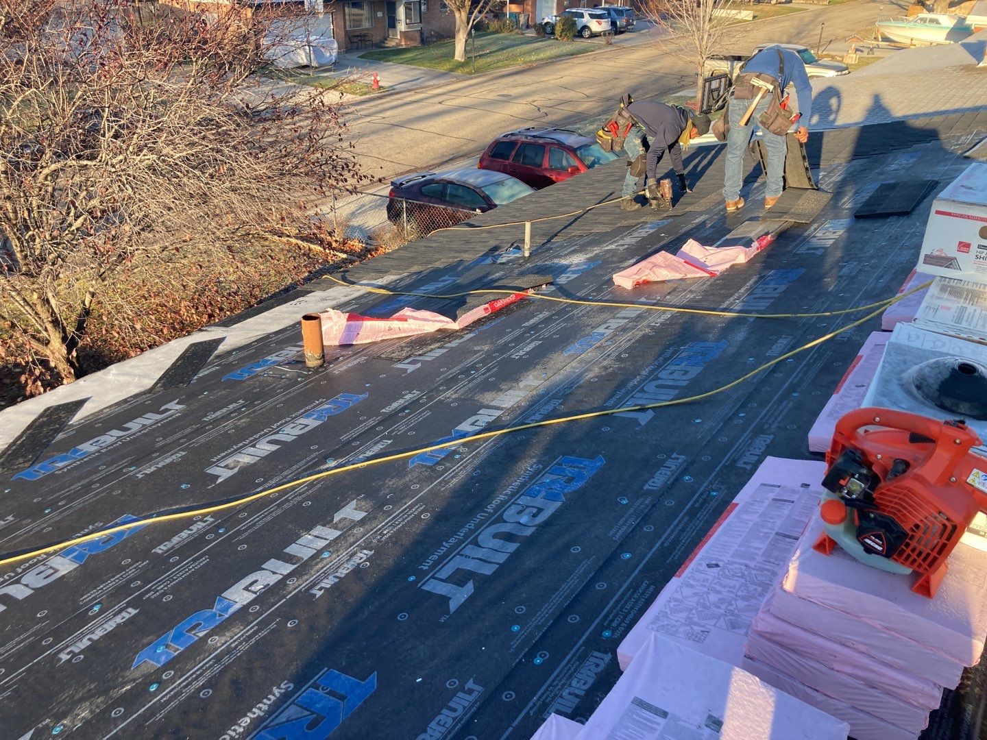 Meridian Single Level Residential Roofing Installation by ID Roofing LLC