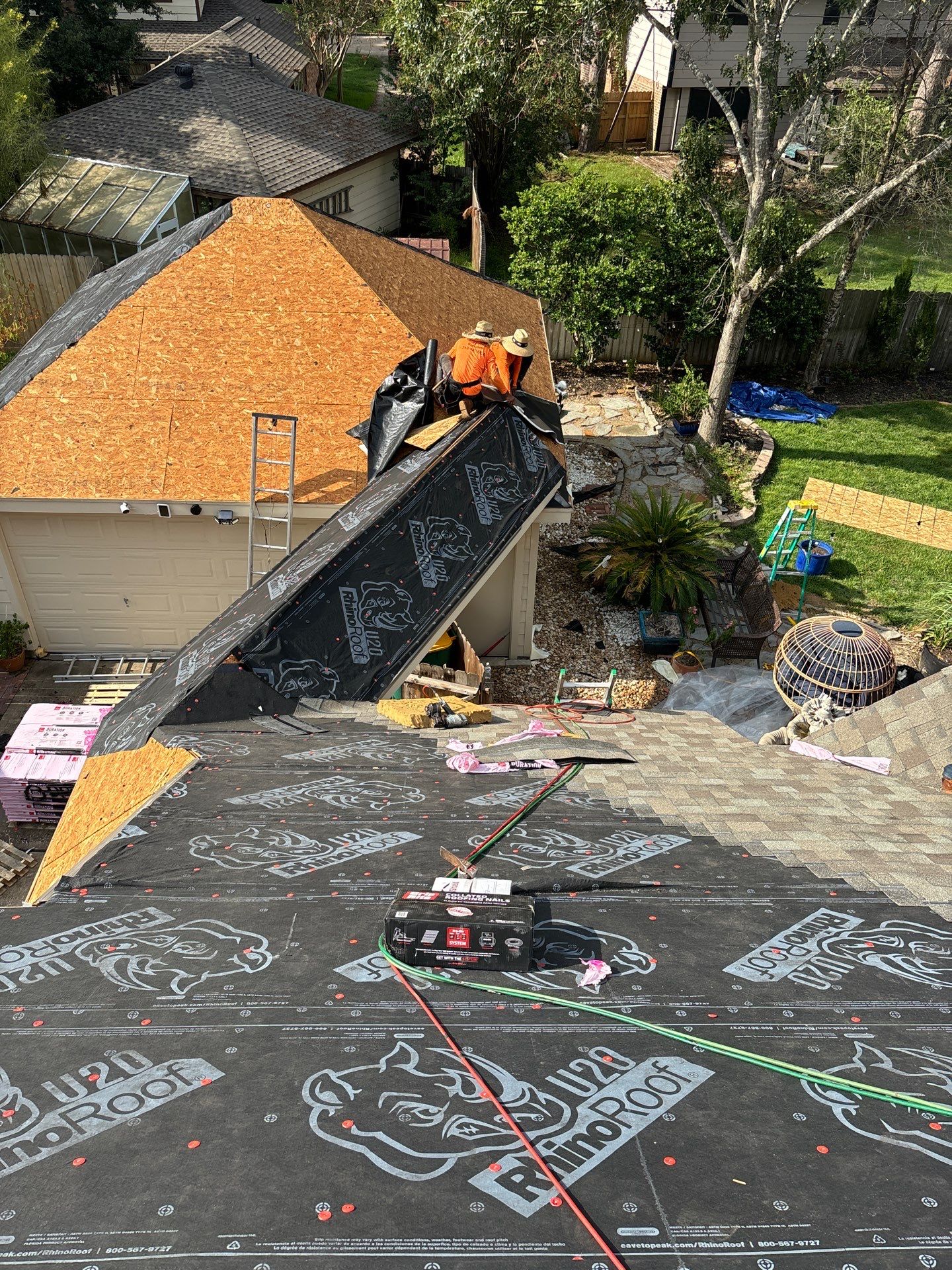 Residential Roofing Installation using Owen's Corning Duration (Lifetime) Shingles by Roof Repair Company