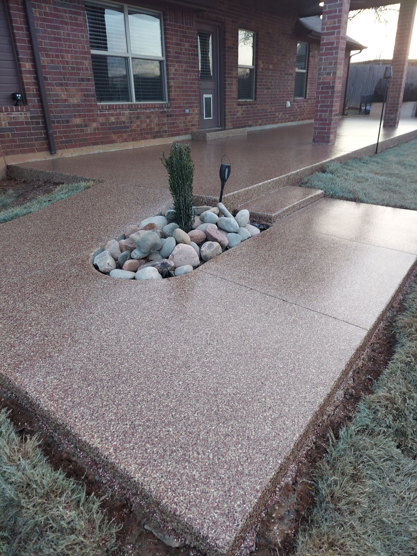 Patio Installation with Chestnut by Copperhead Coatings