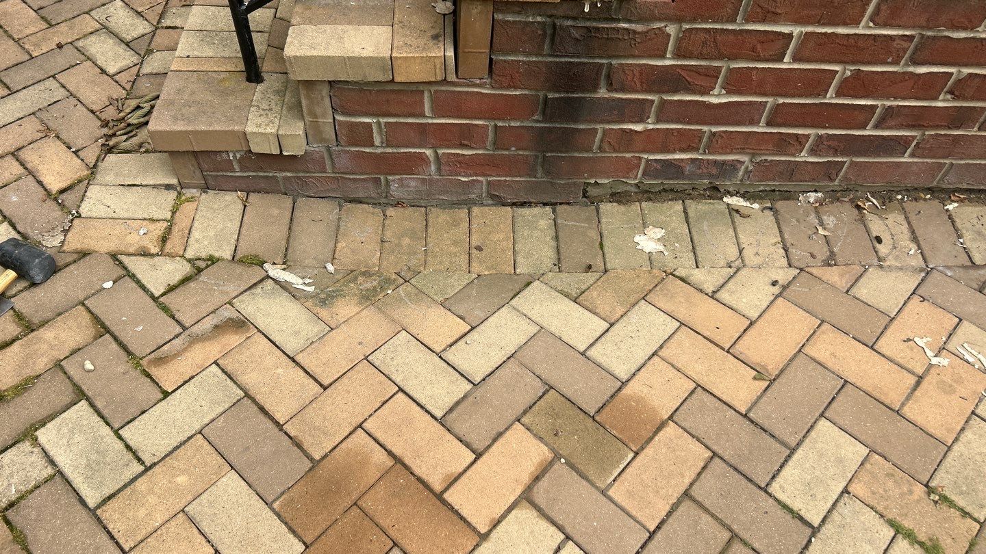 brick paver repair  using Structure bond Techniseal by Northern Power Washing LLC.