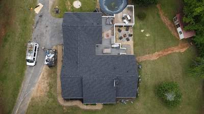 Residential Roofing Installation using asphalt shingle roofing