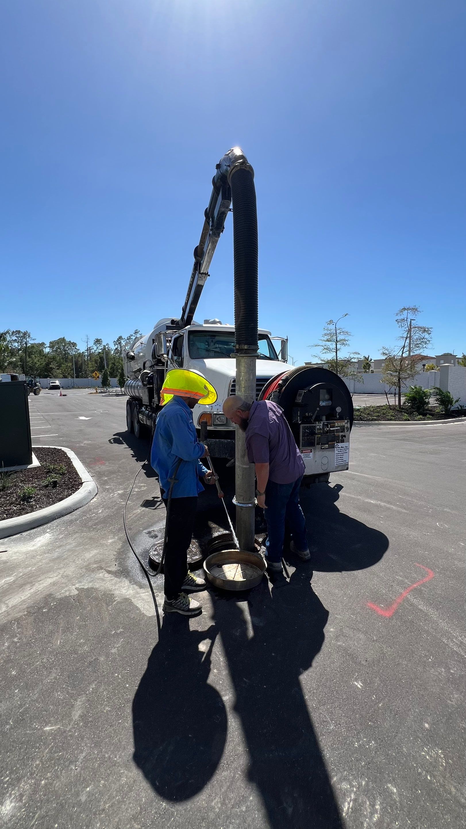 New Construction Apartment Complex Stormwater System and Sewer System Cleaning by Don Mar, Inc. Storm Water Solutions