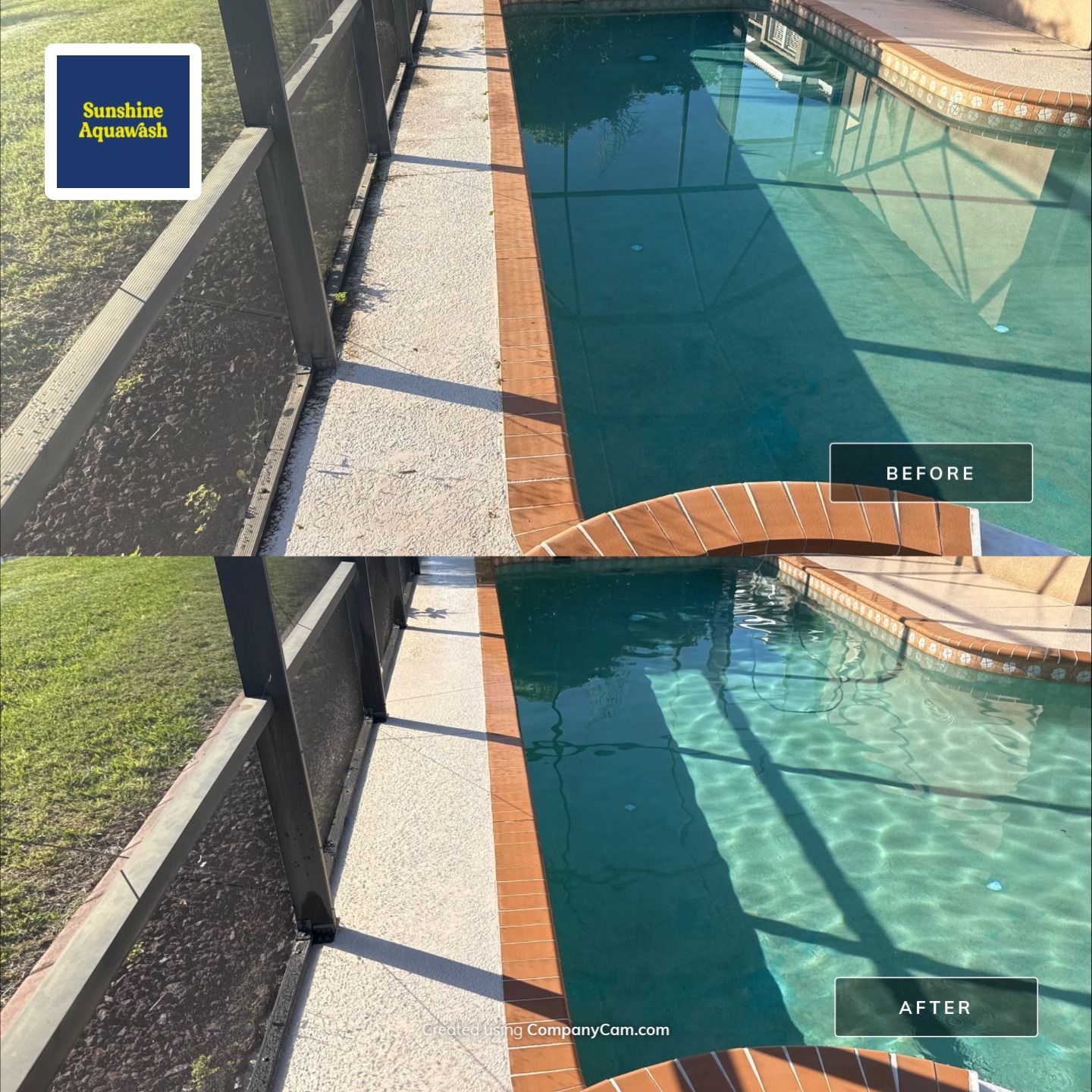 Driveway, Pool Deck & Lanai Cleaning – Heritage Harbour Golf Club, Bradenton, FL by Sunshine AquaWash