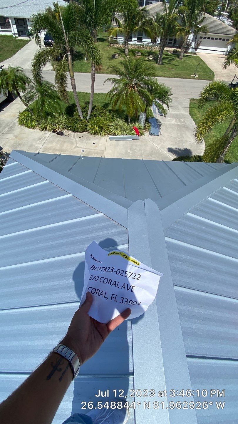 Residential Roofing Installation using Standing Seam Metal by Protek Roofing Heating Air & Solar