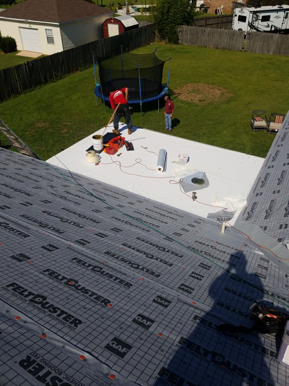 Residential Roofing Installation using Roof Replacement by American Roofing & Construction LLC