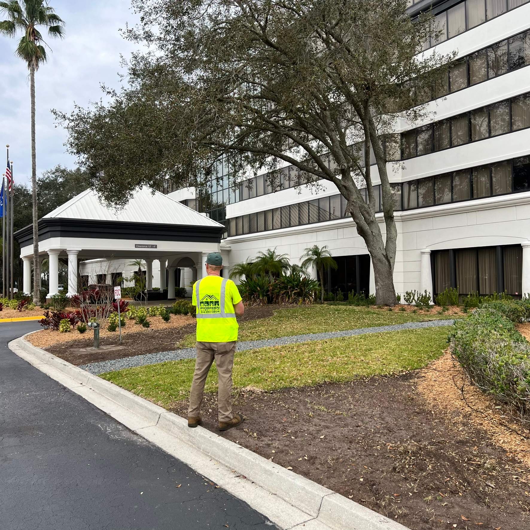 Landscape Install | Marriott Hotel by ProGreen Services
