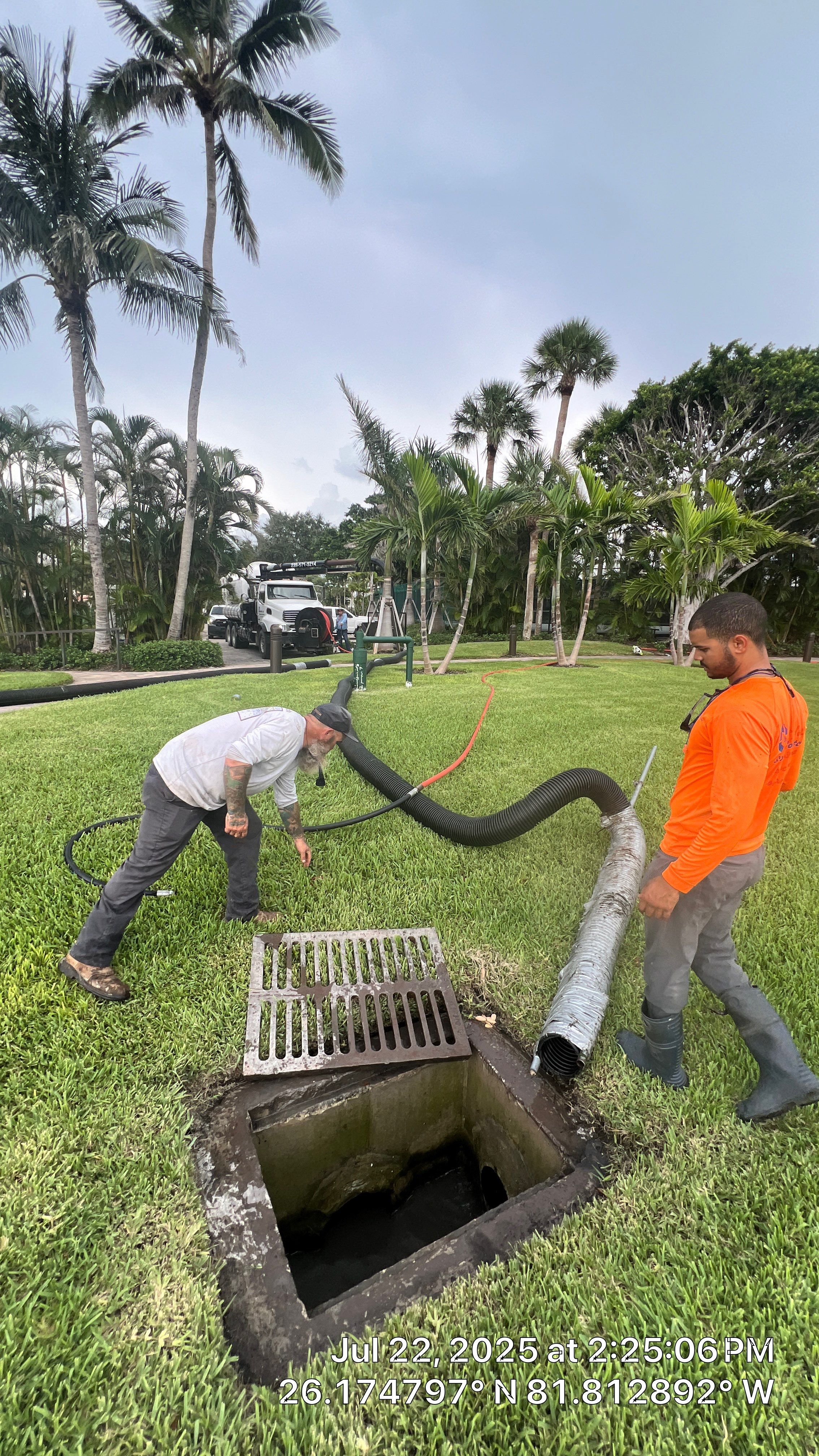 Naples Condo Complex Stormwater System Maintenance and Hurricane Cleanup by APS Power & Water
