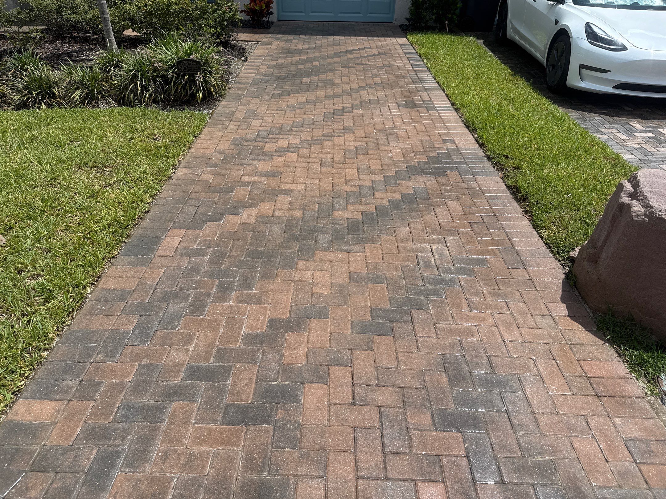 Paver Driveway & Sidewalk Cleaning in Trevesta β Palmetto, FL by Sunshine AquaWash