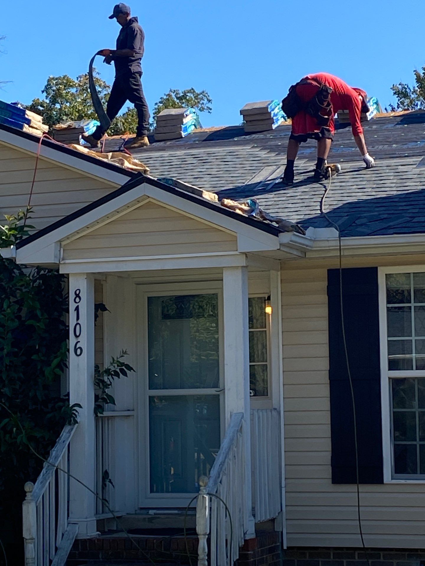 Roof replacement and interior repair by hail and wind damage by Just Brilliant Restoration JBR
