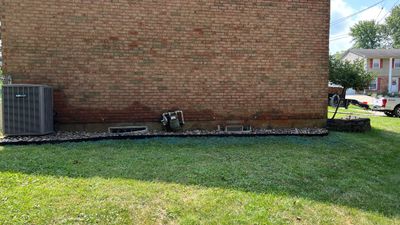 French Drain Install with Oversized River Gravel and Steel Metal Edging