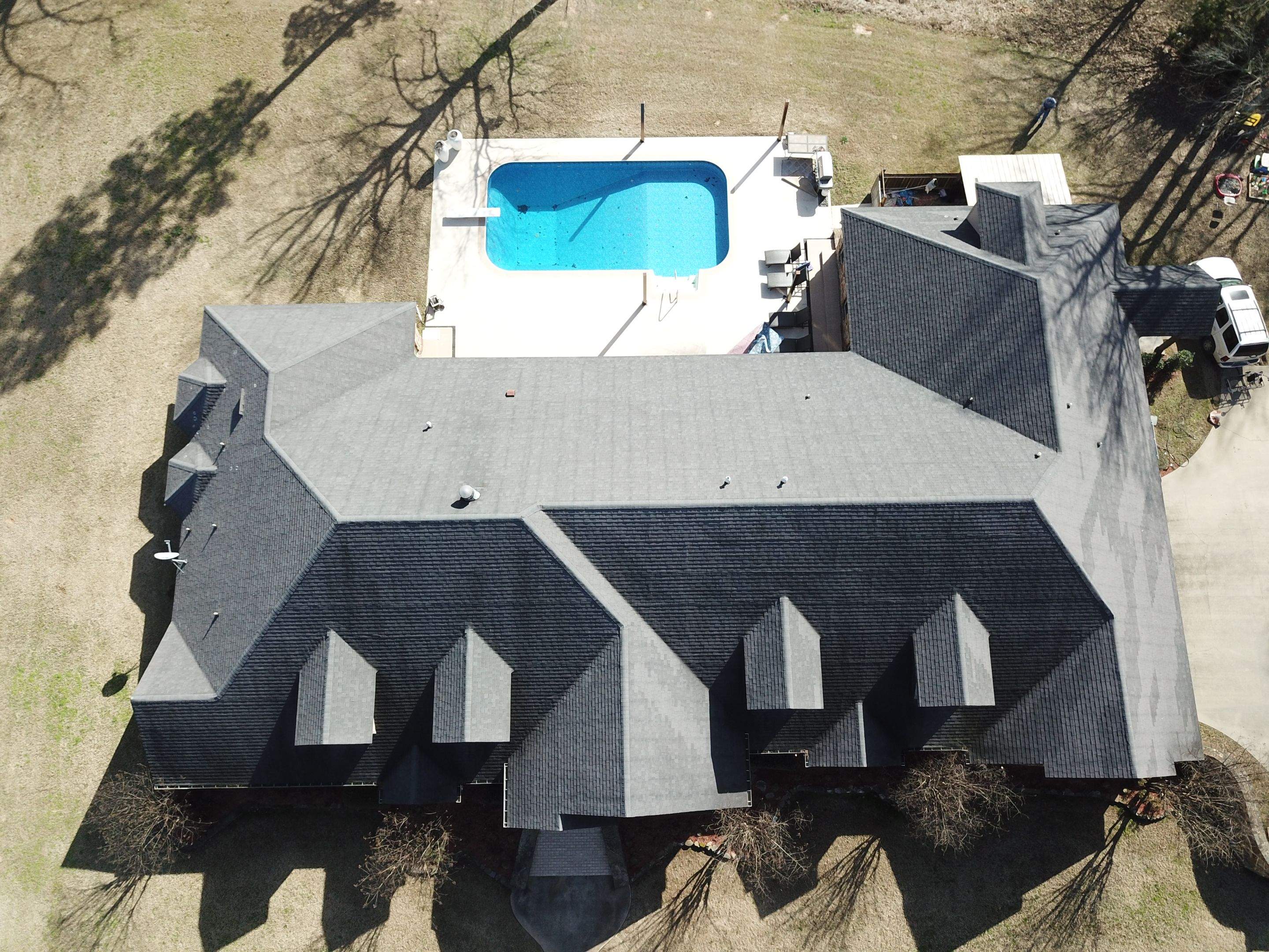 Residential Roofing Installation using Malarkey Architectural Vista Shingles by Hostetler Roofing