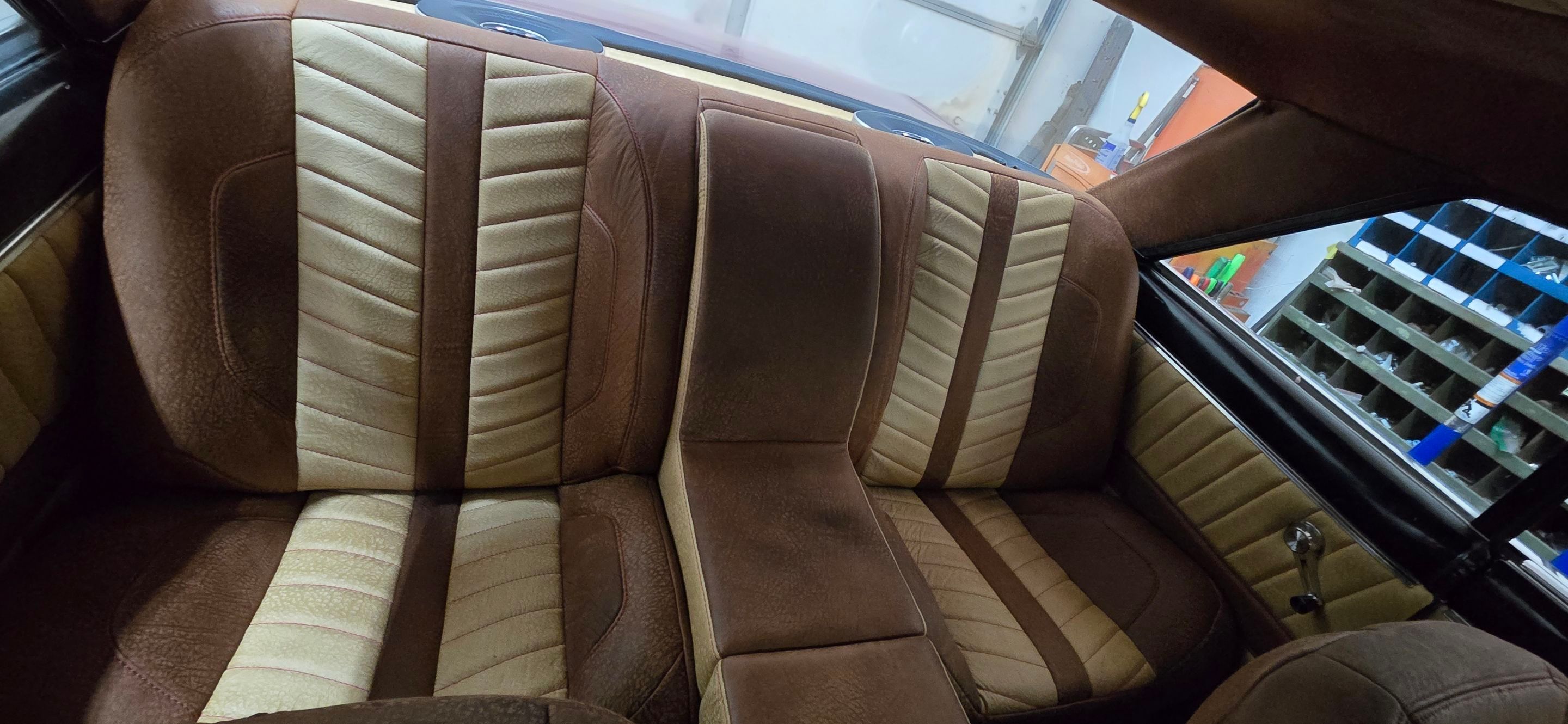 1963 Nova SS Custom Leather Interior  by Rocky Mountain Upholstery Co