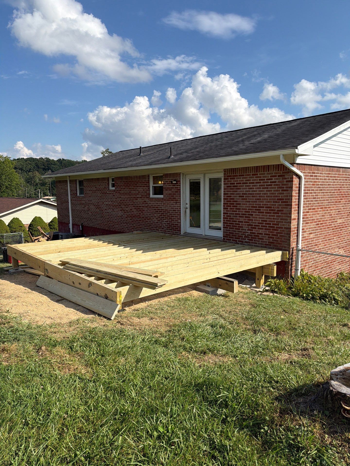Composite Deck Replacement and Metal Railing Installation in Beckley by Walnut Hollow Decks & Outdoor Living