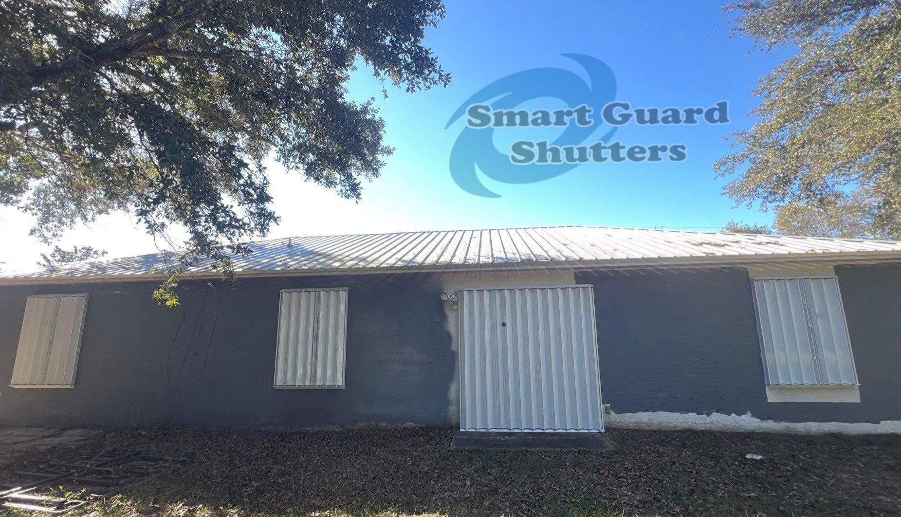 Hurricane Protection in White by Smart Guard Shutters
