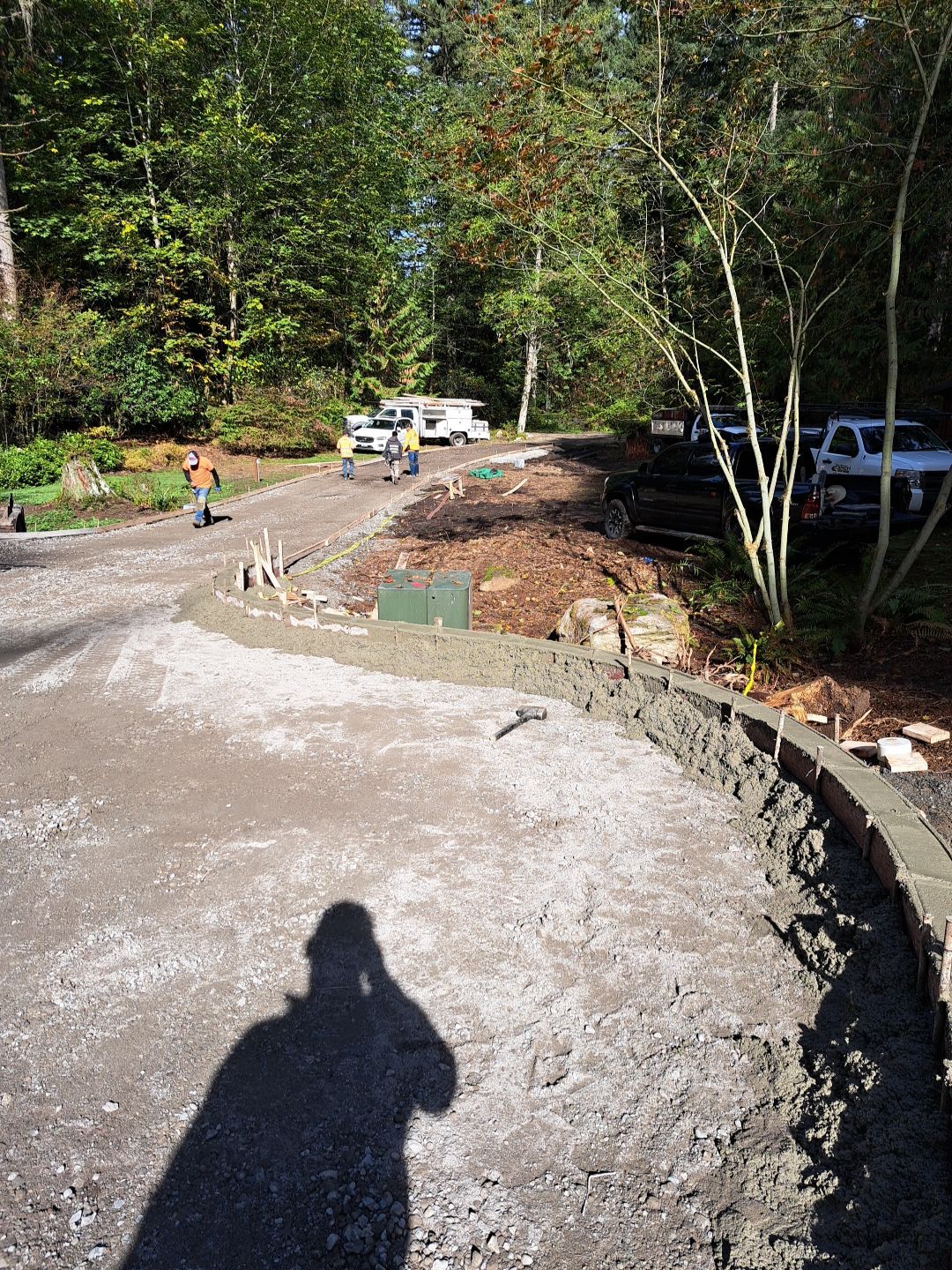 Pia | Custom Concrete Driveway, Walkway & Floating Steps by Jireh Asphalt & Concrete Inc 