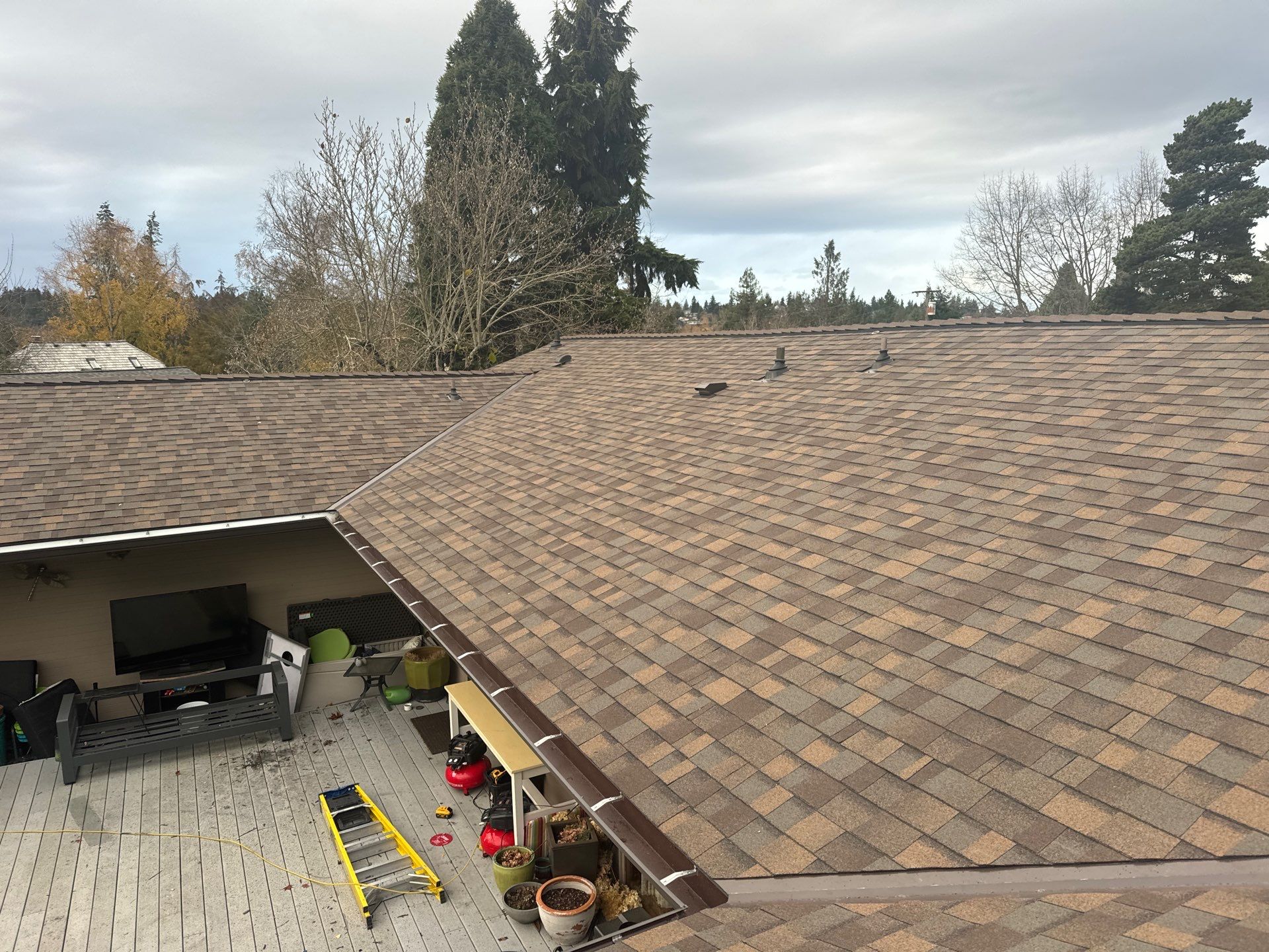 Shake to Asphalt Project in Normandy Park by Roof Smart