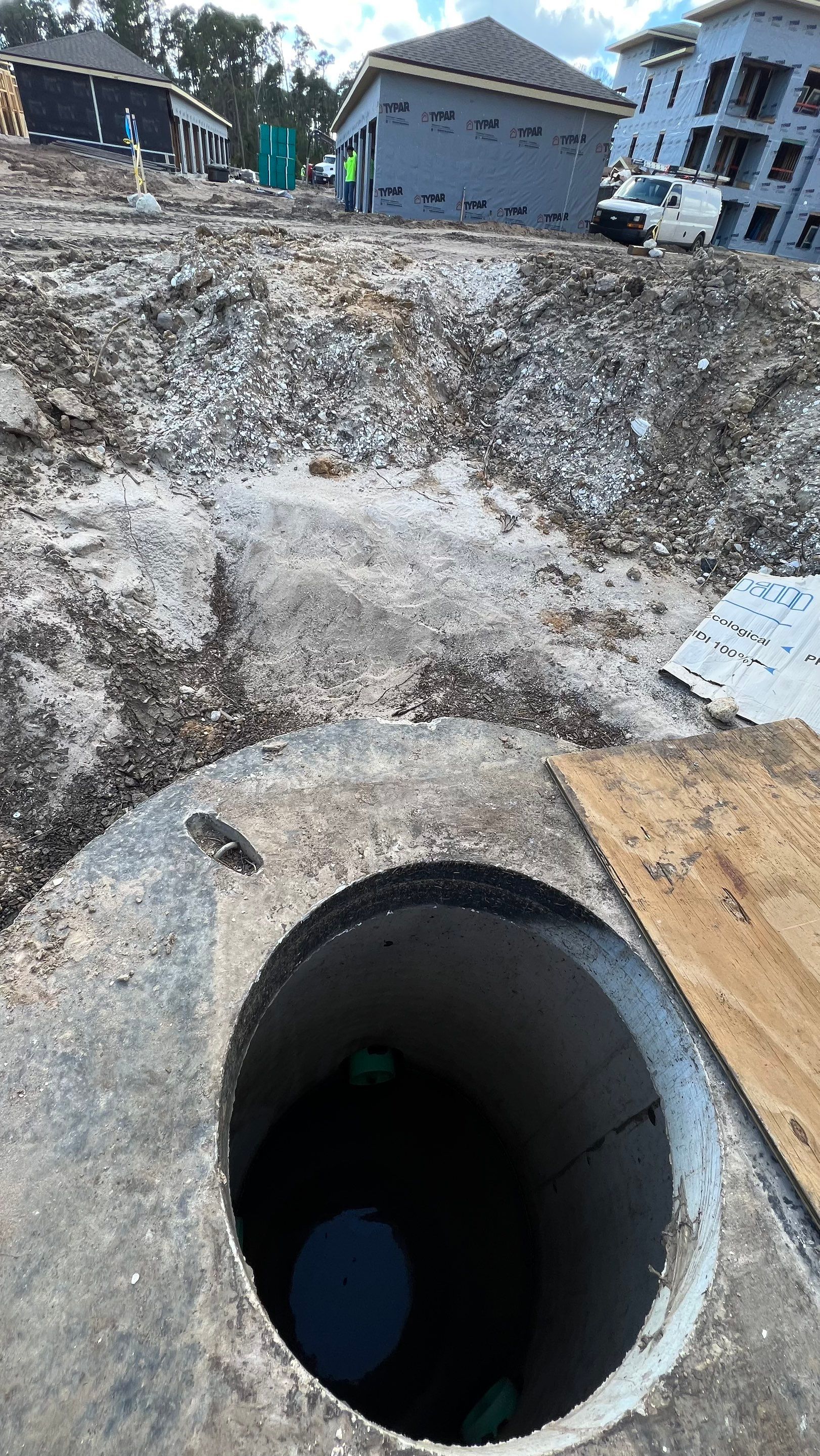 New Construction Sewer System Cleaning by APS Power & Water