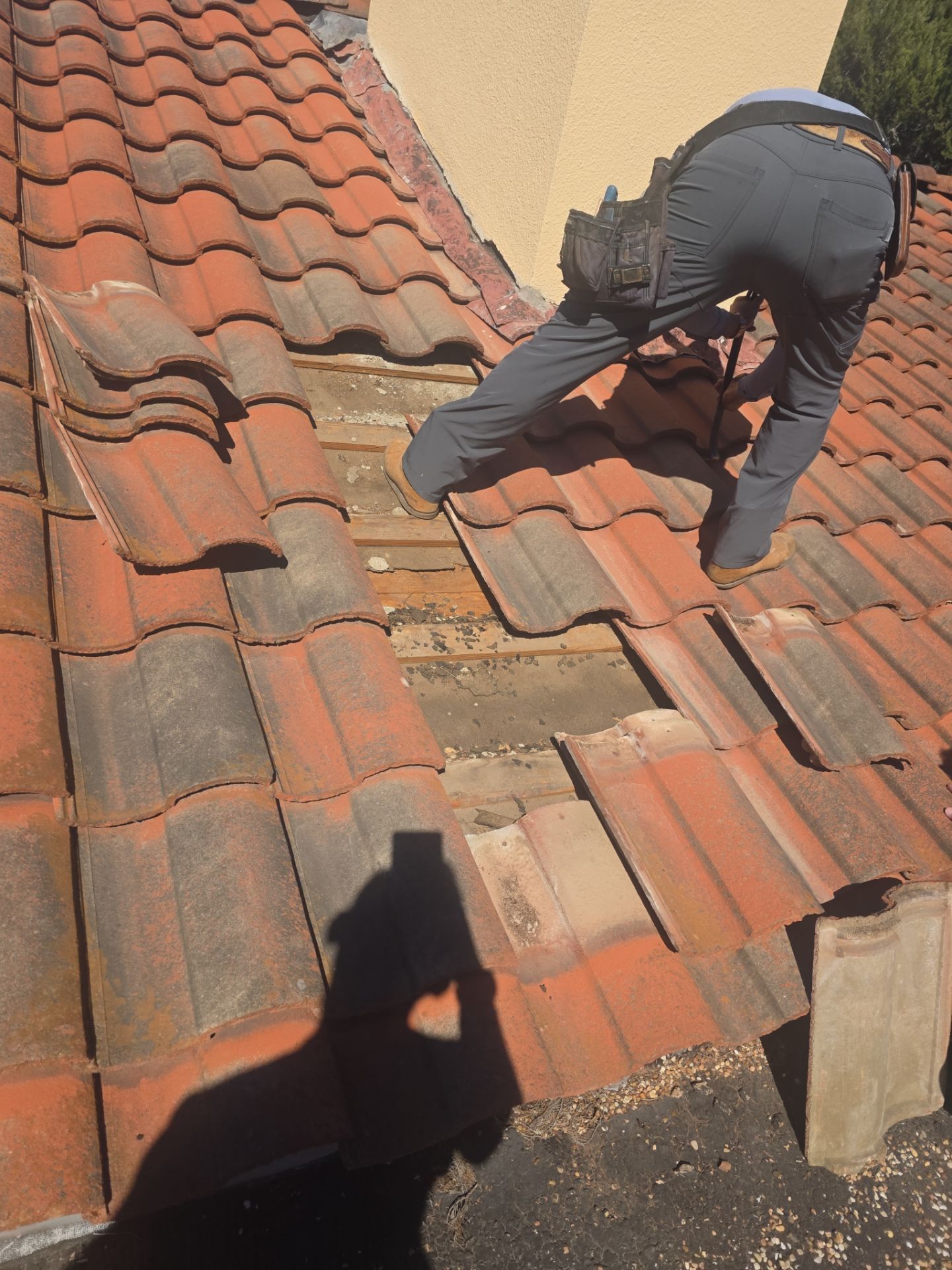 Specializing in tile roof repairs by REPS Austin Area Roofer