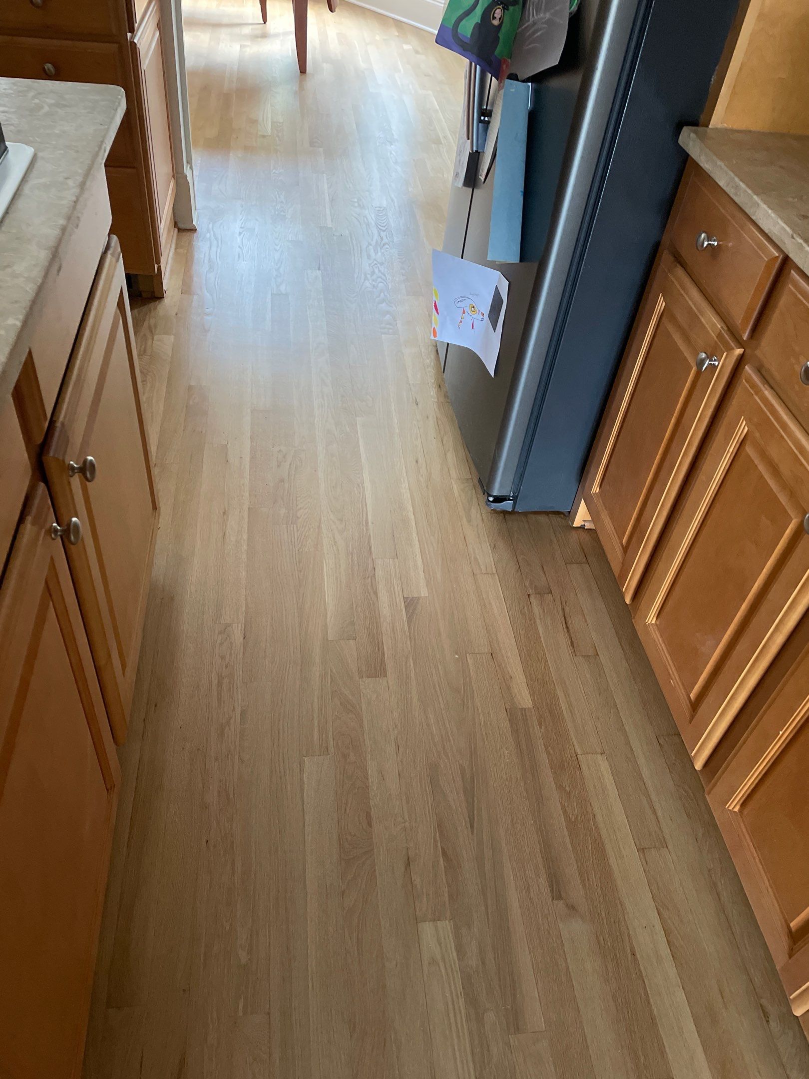 Sand and Refinish using Bona Waterbased by Footprints Floors of Coastal Carolina
