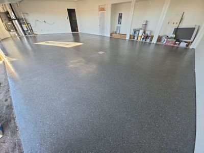 Spokane Garage Floor Coating Using Slate Hybrid Polyurea System