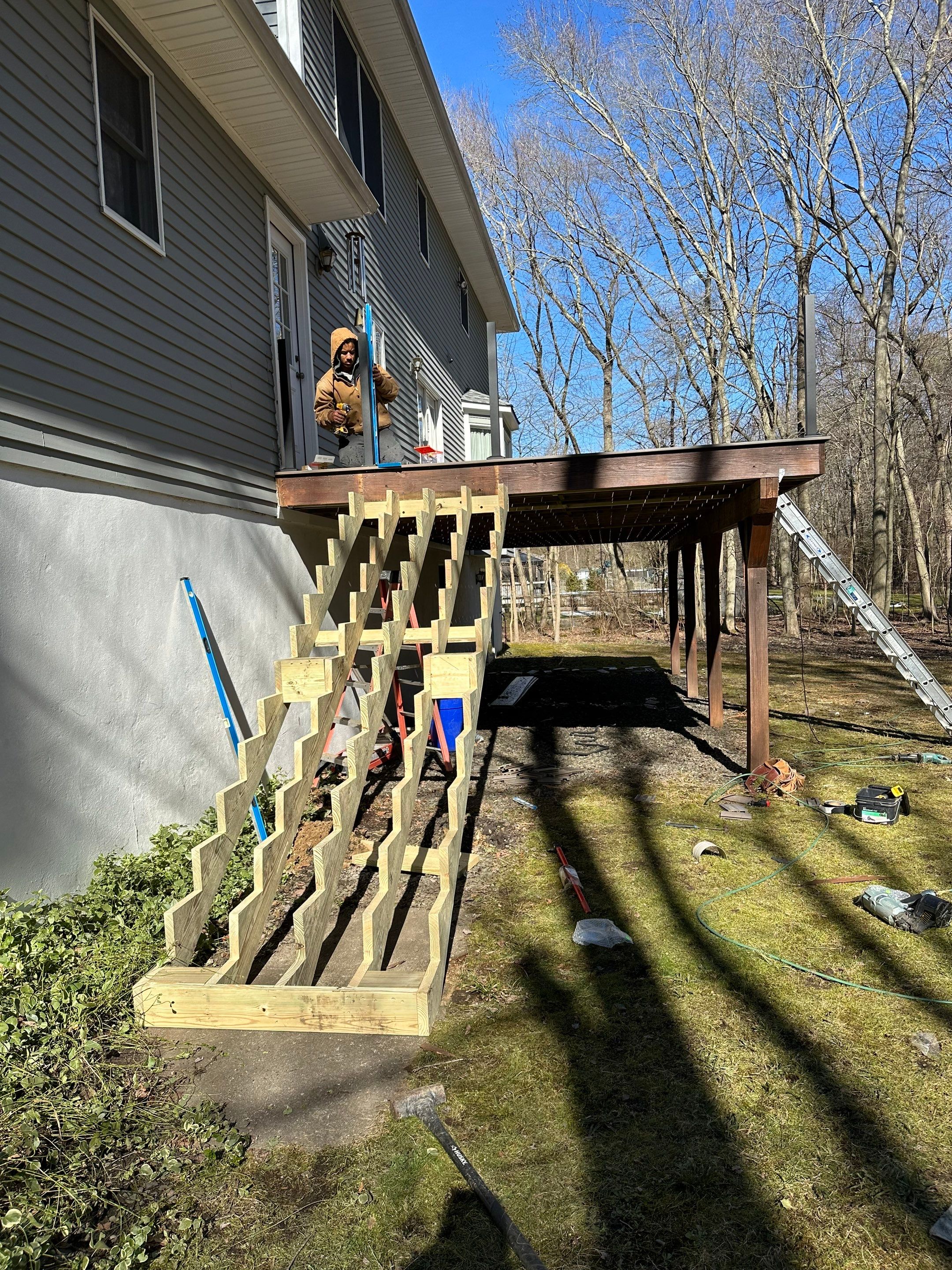 Deck Resurface in wall nj by deck guardian