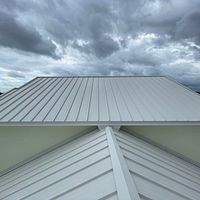 24ga 1.5" Mechanical Seam Solar White by Total Roofing System The Metal Roof Experts