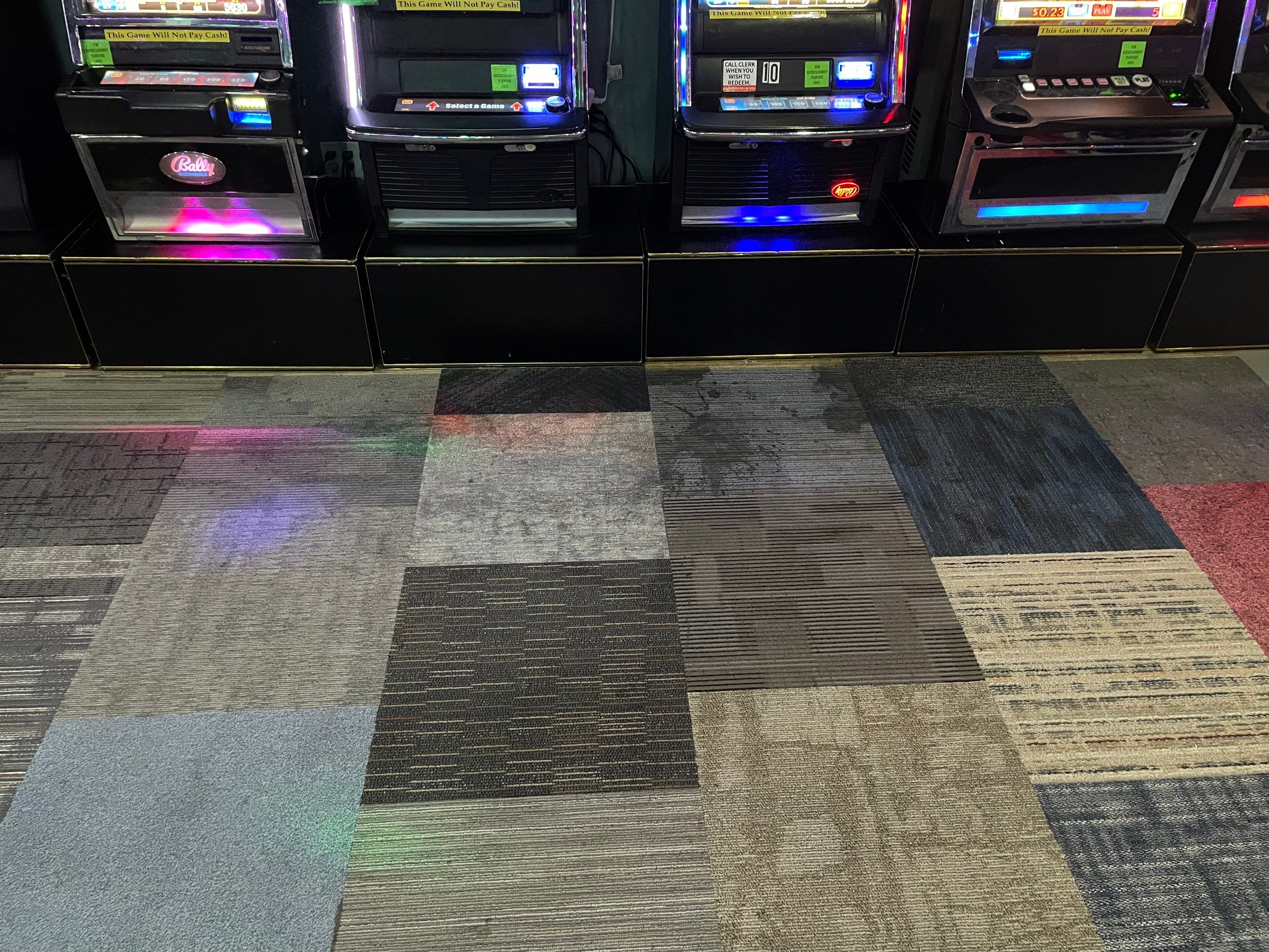 commercial carpet cleaning deep stain removal and restoration near gaming machines