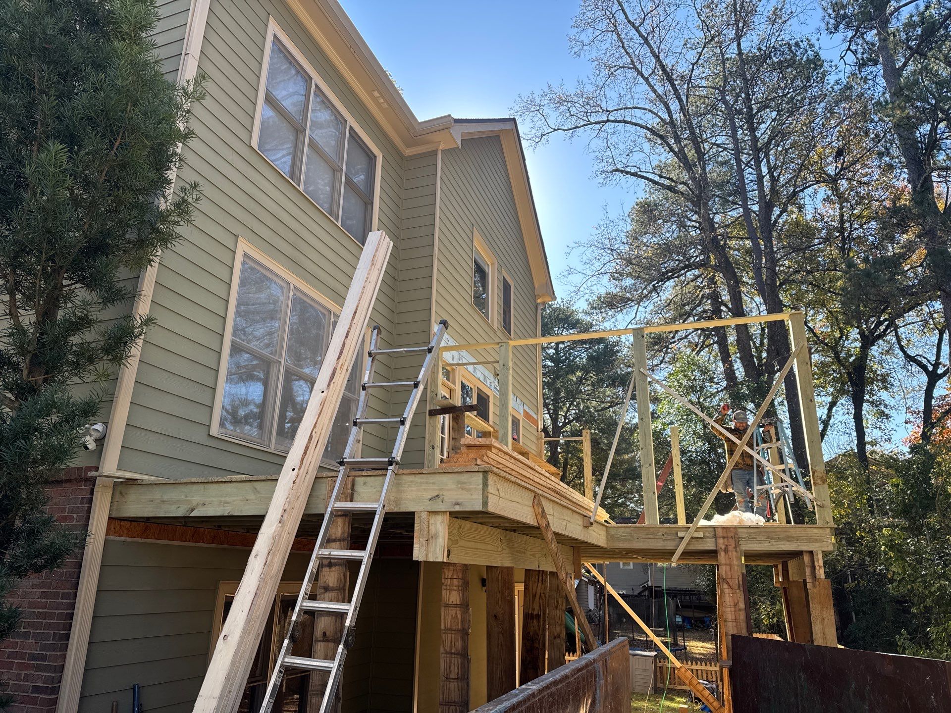 Atlanta Multi-Level Deck and Custom Screened-In Porch Addition by Swift Home Renovations