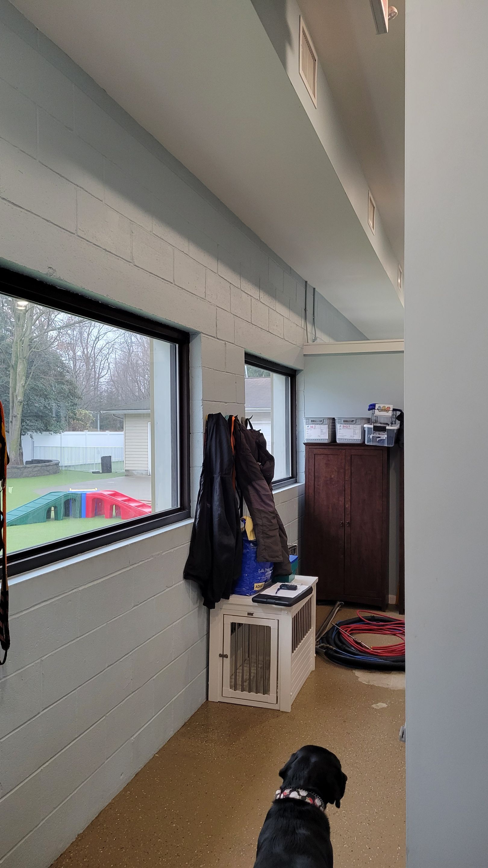 Kennel Floor Coating and Wall Painting using Penntek by Spectrum Painting, LLC