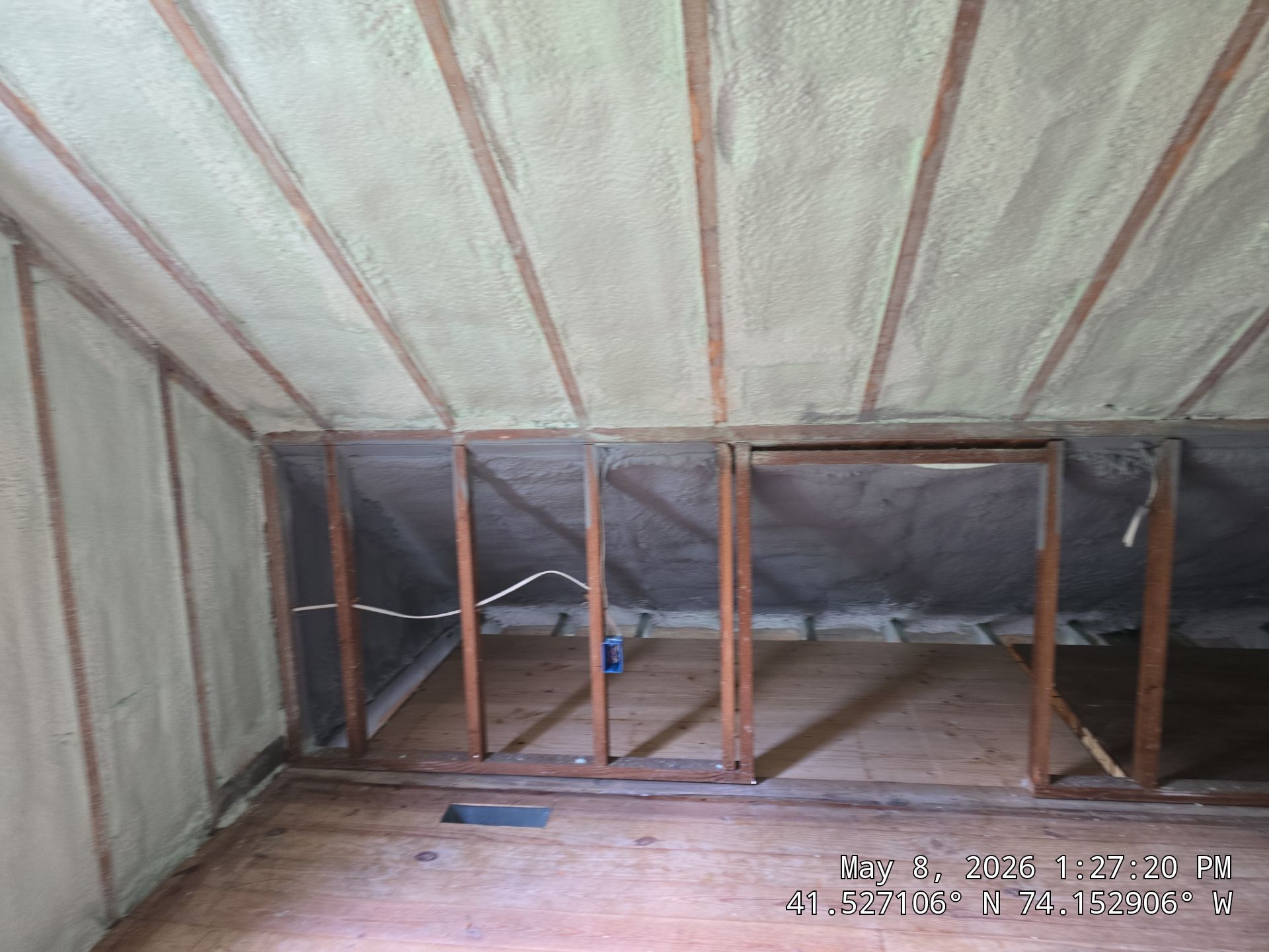 Attic Insulation using Closed Cell Spray Foam by NYS Foam & Energy