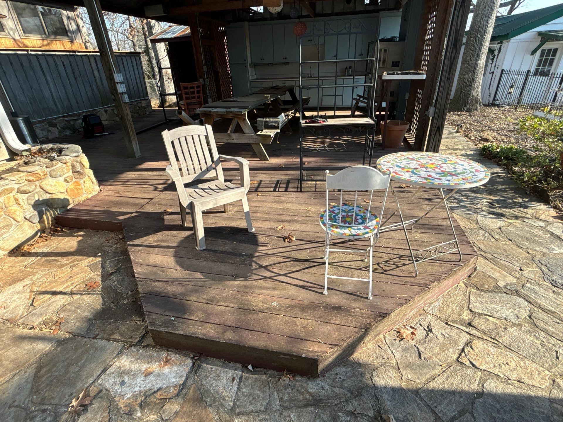 Coated Deck using Wood Sealant + Stain by DuraSeal