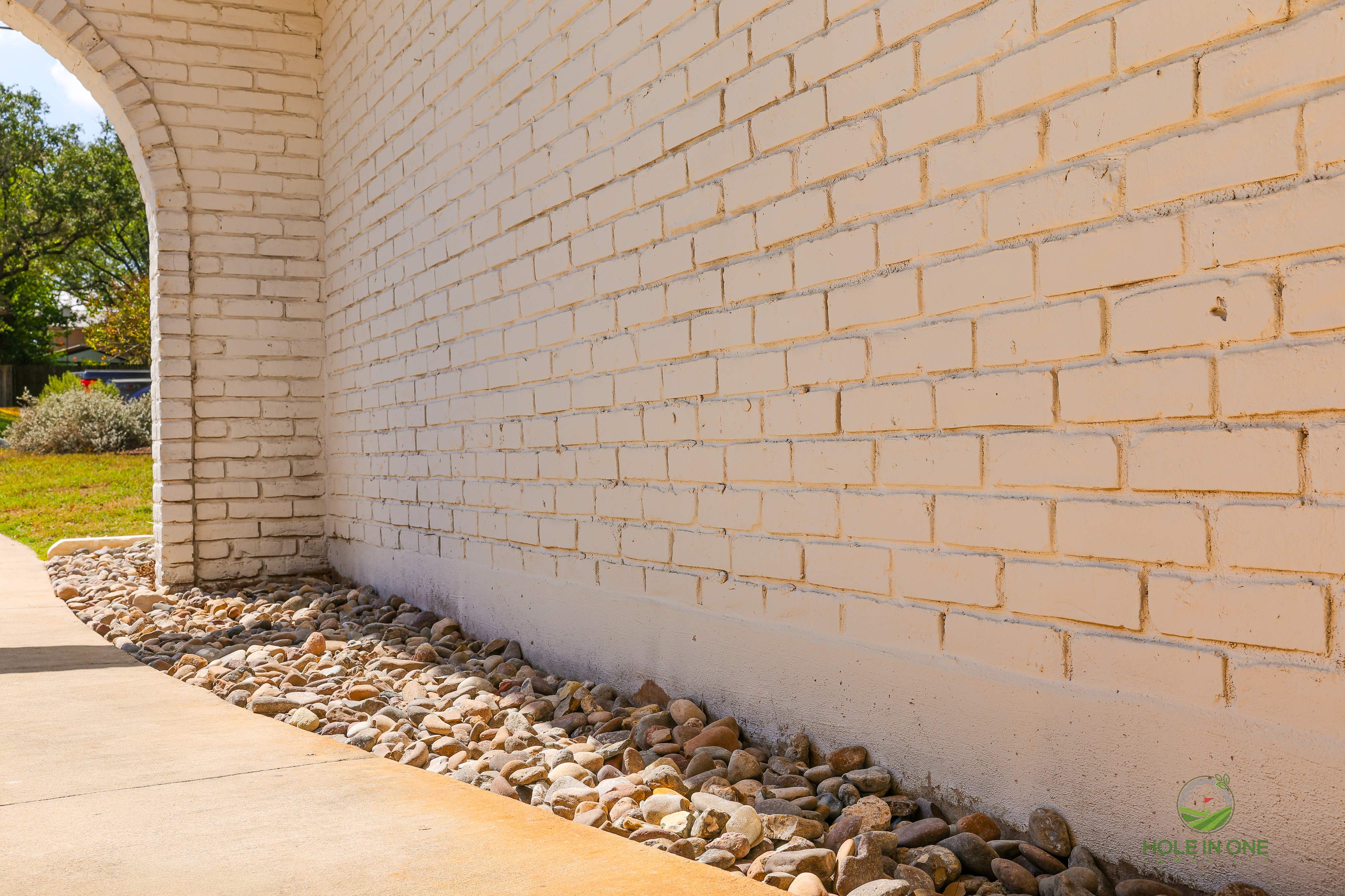 Front Paver Patio, Laredo Rock & Xeriscape Beds | Hollywood Park, San Antonio TX by Hole In One Lawns, LLC