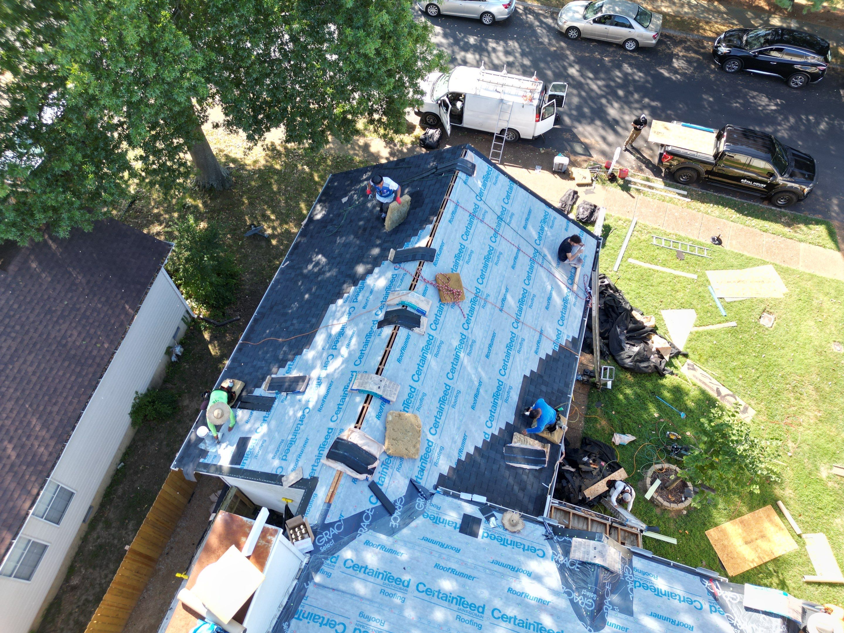 Moire Black Re-Roof by Royal House LLC