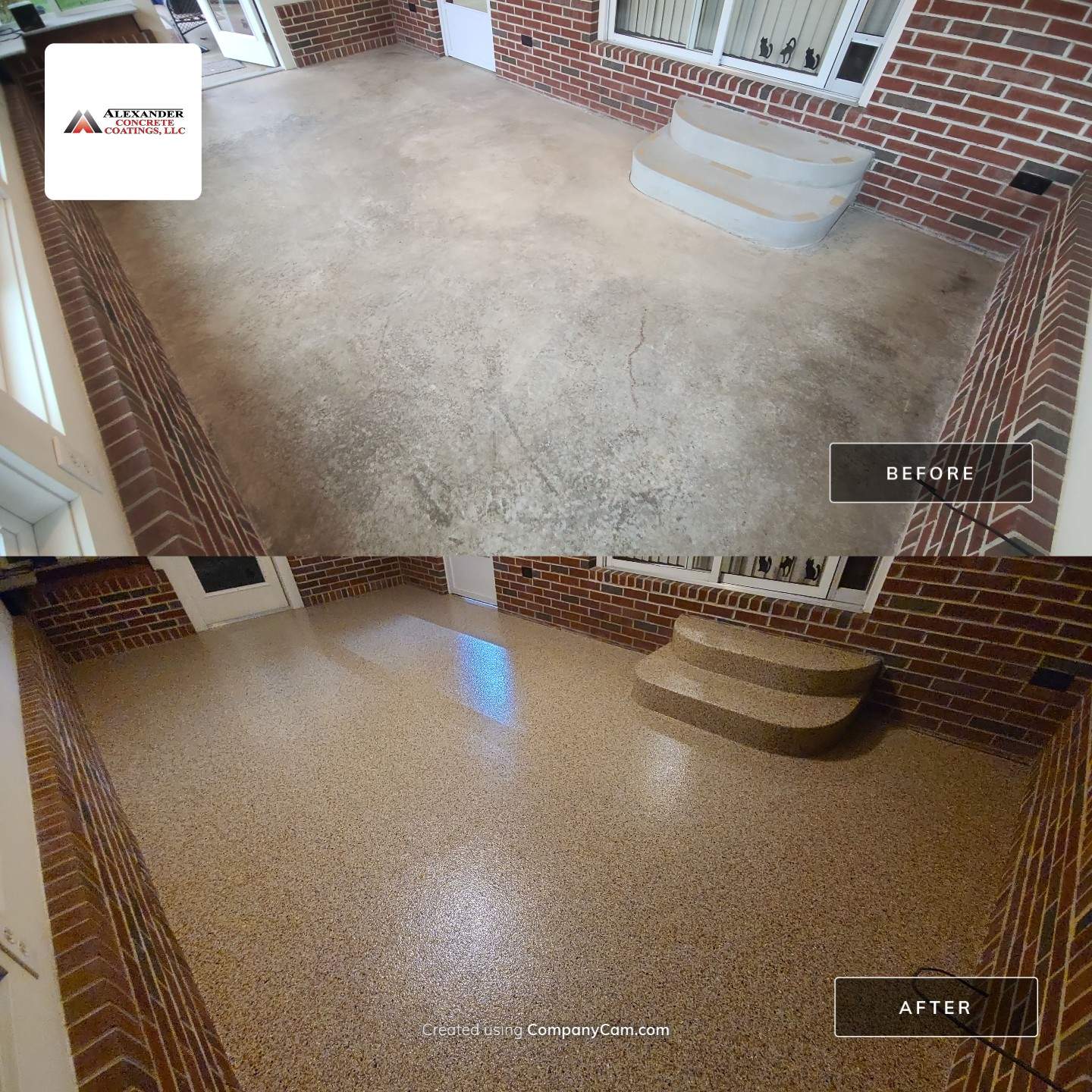 Sunroom in Pecan - New Waterford, OH by Alexander Concrete Coatings