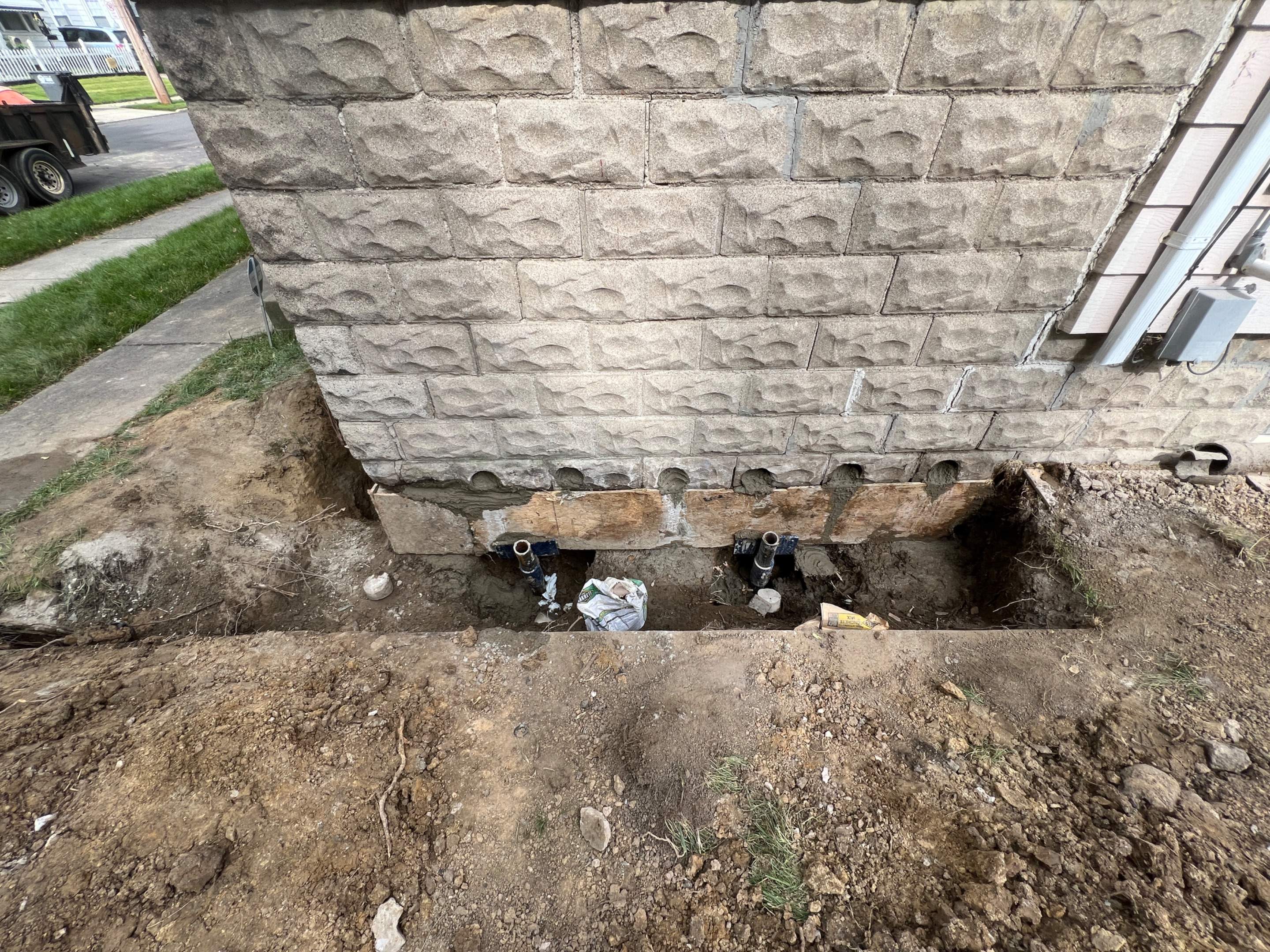Helical Piers using Helical Deep Foundation Footings by Toledo Basement Repair