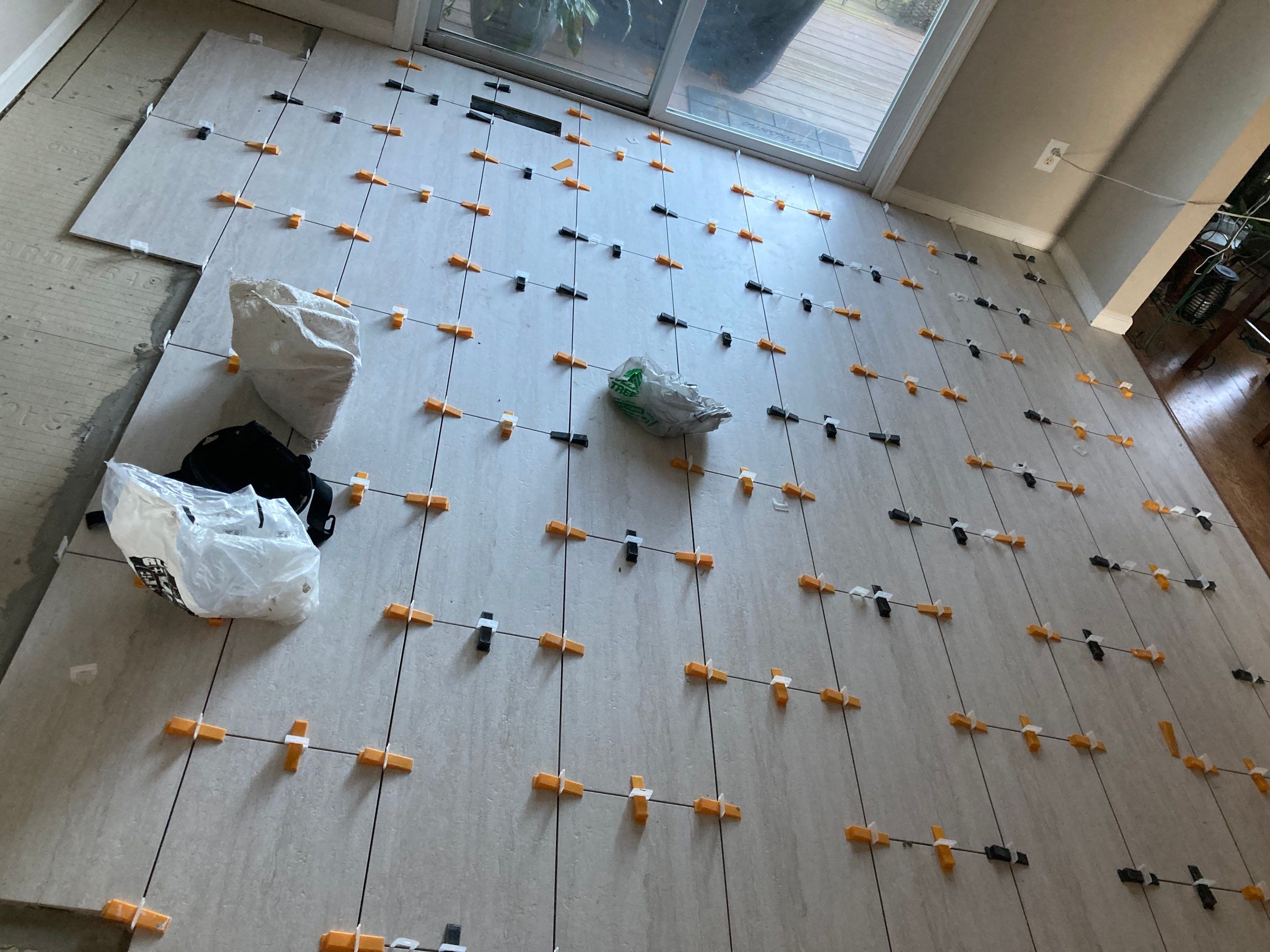 Beautiful new custom tile shower, tub surround and accent walls by Footprints Floors of Nashville