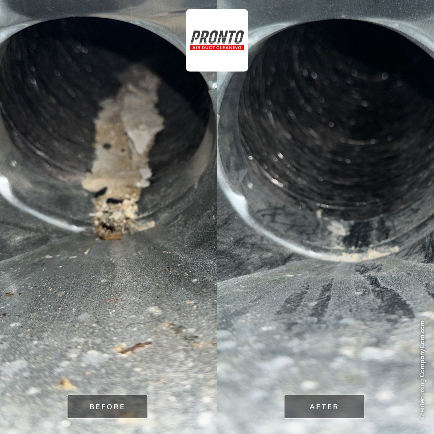 Air duct cleaning using Hypervac by Pronto Air Duct Cleaning